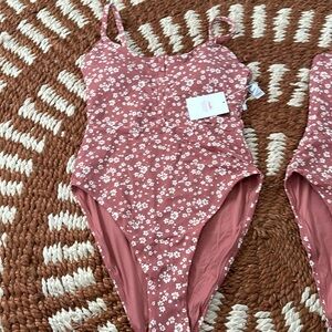 Andie swim one piece floral snap one piece